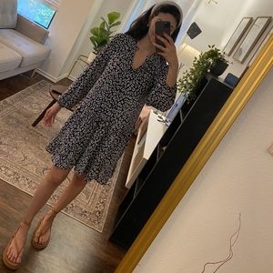 Small, Banana Republic Blue animal print dress